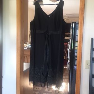 Beautiful black dress with sequence beaded design